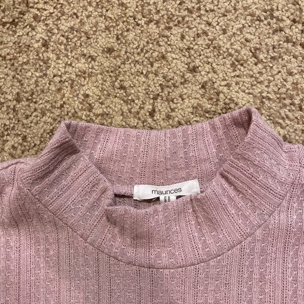 Maurices Dusty Mauve puff sleeve blouse - Picture 3 of 4